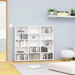 vidaXL Cd-kast 100x23x89,5 cm bewerkt hout hoogglans wit, Huis en Inrichting, Verzenden, Nieuw