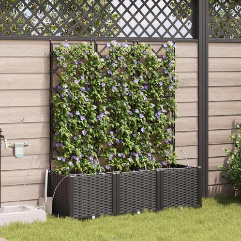 vidaXL Tuinplantenbakken met waterirrigatiesysteem - set van, Tuin en Terras, Bloempotten, Nieuw, Verzenden