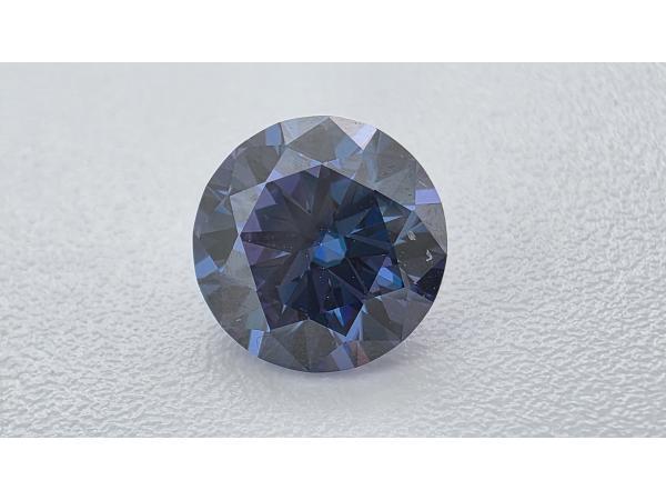Veiling - Moissanite briljant 1 crt Sapphire Blue ( GRA Gece, Handtassen en Accessoires, Edelstenen