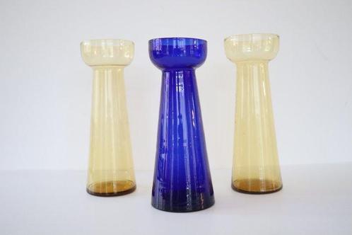 Glasfabriek Leerdam - Vase (3)  - Verre - Vases en jacinthe, Antiek en Kunst, Antiek | Glaswerk en Kristal