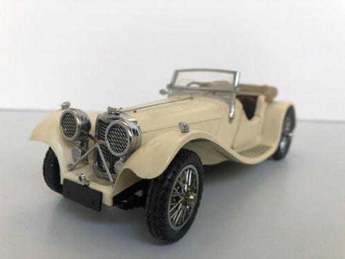 Franklin Mint - 1:24 - Jaguar SS-100 Roadster uit 1938 ., Hobby en Vrije tijd, Modelauto's | 1:5 tot 1:12