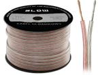 kabel 2 x 4.00 mm² transparant op rol 100 meter, Bricolage & Construction, Électricité & Câbles, Kabel of Snoer, Verzenden