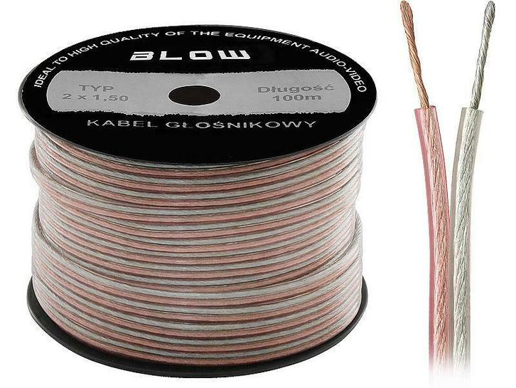 kabel 2 x 4.00 mm² transparant op rol 100 meter, Doe-het-zelf en Bouw, Elektriciteit en Kabels, Kabel of Snoer, Verzenden