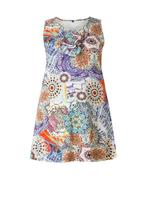 Tuniek Colletta ruche pas hals maat 48, Verzenden