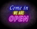 COME IN OPEN DOUBLE neon sign - LED neon reclame bord, Verzenden