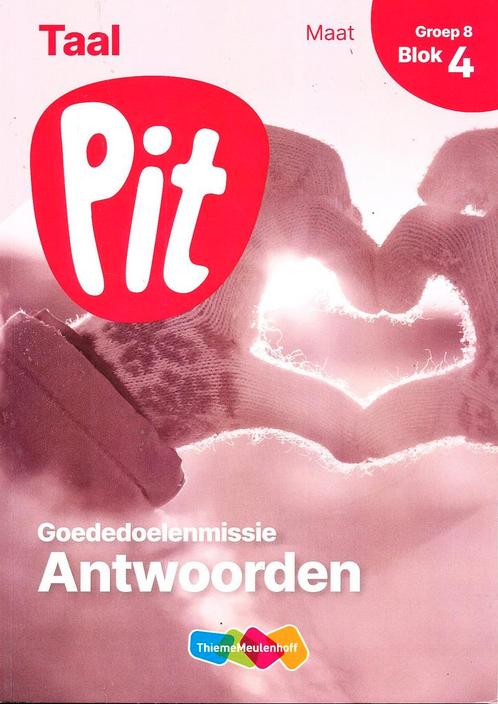 Pit Antwoorden Taal Maat Blok 4 Groep 8, Livres, Livres scolaires, Envoi