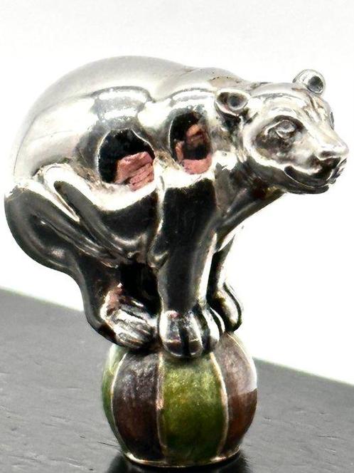 No reserve-Handgemaakte 1e gehalte zilveren miniatuur Circus, Antiek en Kunst, Antiek | Zilver en Goud