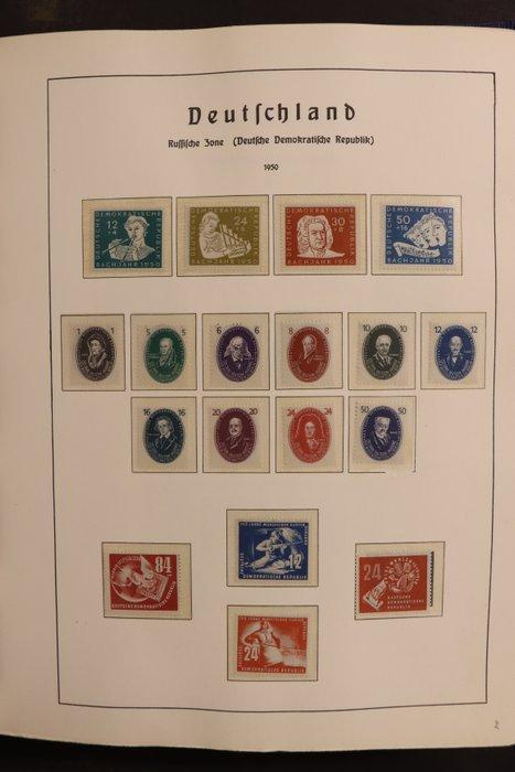 DDR - 1949/1990 - Ensemble complet dans 2 albums Leuchtturm, Postzegels en Munten, Postzegels | Europa | Duitsland