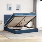 vidaXL Ottoman bed met matrassen 200x200cm stof blauw, Huis en Inrichting, Slaapkamer | Bedden, Verzenden, Nieuw