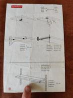 Tomado - A. Dekker - Wandrek - Metaal - zeldzame ladebak !