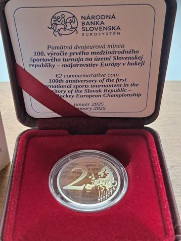 Slowakije. 2 Euro 2025 Ice Hockey Championship Proof beschikbaar voor biedingen
