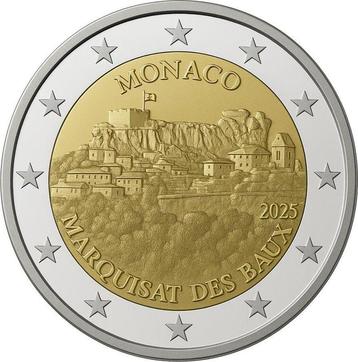 2 Euro 2025 Monaco Pp Ehemalige Lehen Marquisat de Beaux... beschikbaar voor biedingen