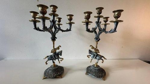 Kaarsenhouder (2) - Metaal, Antiek en Kunst, Curiosa en Brocante