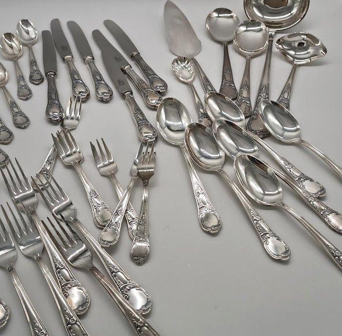 Drache - Solingen Besteck 36 Teile versilbert - Bestekset, Antiek en Kunst, Antiek | Meubels | Tafels