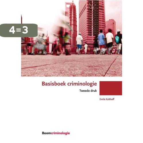 Basisboek criminologie / Boom studieboeken criminologie, Boeken, Politiek en Maatschappij, Zo goed als nieuw, Verzenden