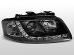 Koplampen Devil Eyes | Audi A6 2001-2003 | Zwart | Real DRL, Auto-onderdelen, Verzenden, Nieuw, Audi