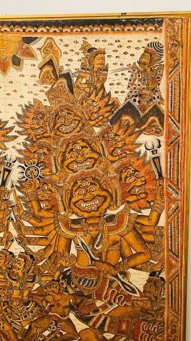 Schilderij 135 cm - Bali - Indonesië (Zonder Minimumprijs), Antiek en Kunst, Kunst | Niet-Westerse kunst
