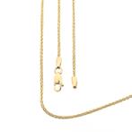 Gouden vossenstaart schakel ketting | 60 cm (unisex), Handtassen en Accessoires, Kettingen, Ophalen of Verzenden, Gebruikt, Overige kleuren
