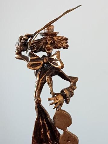 Yves Lohe (1947) - Sculpture, Muzikale clown - 35 cm -