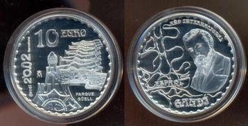 10 Euro Antoni Gaudi Parc Gueell 2002 Spanien: beschikbaar voor biedingen
