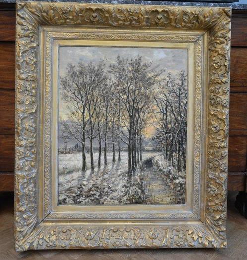 Hendrik Willem Mesdag (1831-1915) - Winters boslandschap, Antiek en Kunst, Kunst | Schilderijen | Klassiek