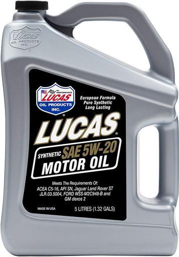Lucas motorolie 5W20 Volsynthetisch 5 liter, Auto-onderdelen, Motor en Toebehoren, Nieuw, Dodge, Ophalen of Verzenden