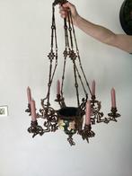 Plafonnier - Lampe à suspension Art Nouveau avec bougies -, Antiek en Kunst