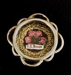 Reliekhouder - Glas, Legering, Textiel - 1800-1850 - Sint, Antiek en Kunst