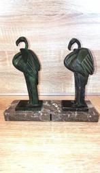 Sculpture, Serre-livres signé Adam Feron - 18 cm - Régule,, Antiek en Kunst