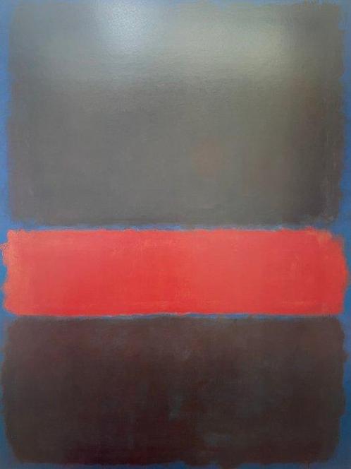Mark Rothko (after) - Maroon on Blue - Offset lithography -, Antiek en Kunst, Kunst | Tekeningen en Fotografie