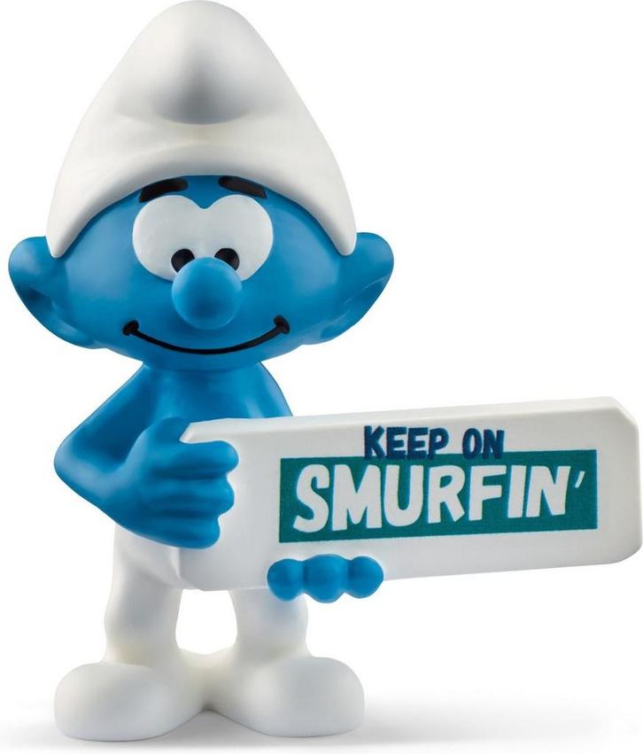 De Smurfen PVC Beeldje Keep on Smurfin 6 cm, Verzamelen, Stripfiguren, Nieuw, Ophalen of Verzenden