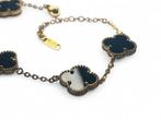 Veiling - 18kt Vergulde Alhambra Stijl Armband - Zwart Ony, Handtassen en Accessoires, Armbanden, Nieuw