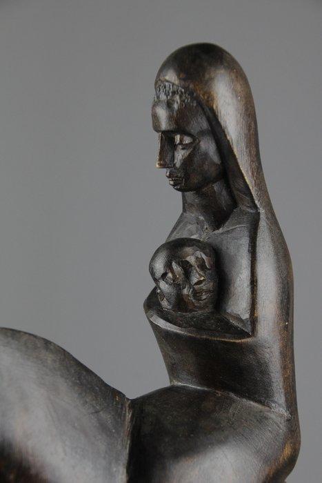 Snijwerk, Vlucht naar Egypte - 32 cm - Hout, Antiek en Kunst, Kunst | Niet-Westerse kunst