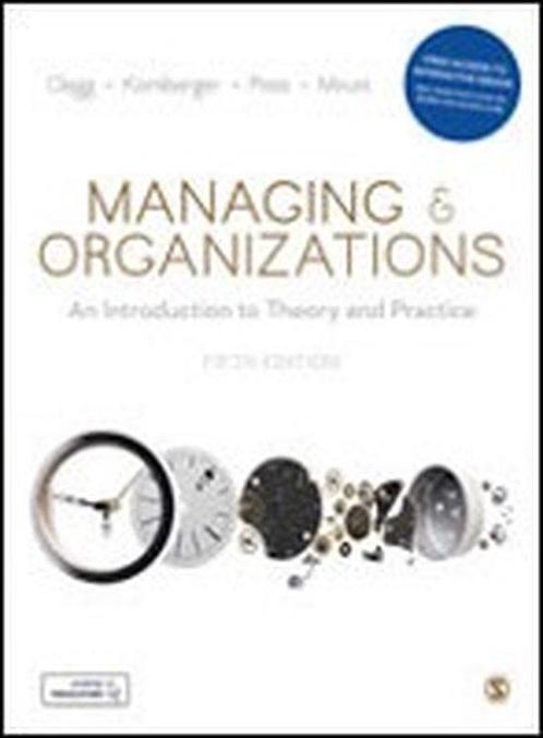 Managing and Organizations 9781526487964, Livres, Livres Autre, Envoi