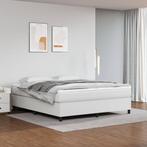vidaXL Cadre de lit Blanc 160x200 cm Similicuir, Maison & Meubles, Chambre à coucher | Lits, Neuf, Verzenden