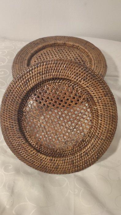 Flamant - Onderbord (4) - Bamboe, Rattan, riet, riet - Onder, Antiek en Kunst, Curiosa en Brocante