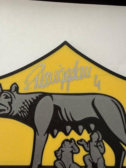 Handgesigneerd embleem AS ROMA - Radja Naingolan -, Collections, Collections Autre