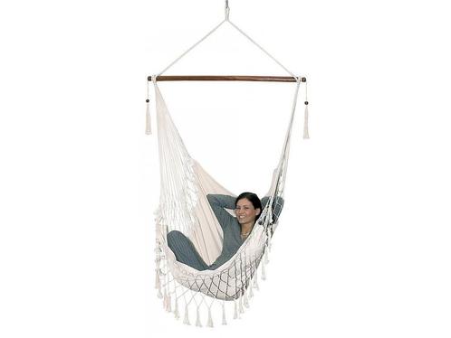 Veilige Braziliaanse hangmat schommelstoel - Stevig tot 1..., Tuin en Terras, Hangmatten, Nieuw, Ophalen of Verzenden