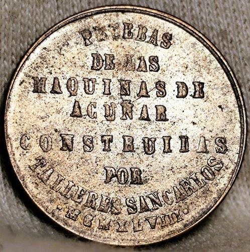 Spanje. Francisco Franco. Prueba de acuñación 1948 (Zonder, Postzegels en Munten, Munten | Europa | Niet-Euromunten