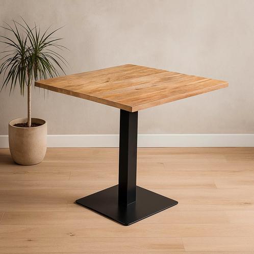 Mangohout Horecatafel Vierkant 80x80 cm, Huis en Inrichting, Tafels | Eettafels, Nieuw, Overige houtsoorten, Vierkant, Verzenden
