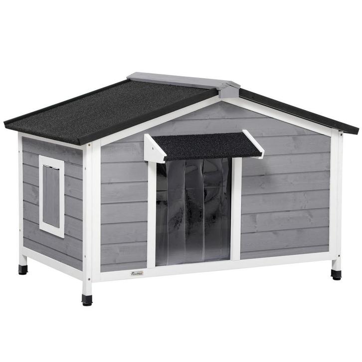 Hondenhok - Weerbestendig - Verwijderbare vloer - Grijs, Dieren en Toebehoren, Honden-accessoires, Nieuw, Ophalen of Verzenden