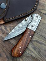 Keukenmes - Keukenscharen - Premium Damascus vouwbare zakmes, Antiek en Kunst