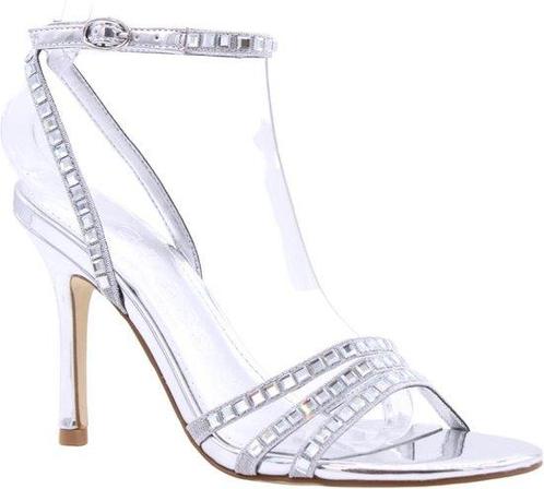 SHOWMODEL Guess Divinit2 Dames Sandalen met Hak - Zilver..., Kleding | Dames, Schoenen, Nieuw, Verzenden