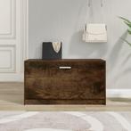 vidaXL Schoenenbank 80x24x45 cm bewerkt hout gerookt eiken, Verzenden, Nieuw