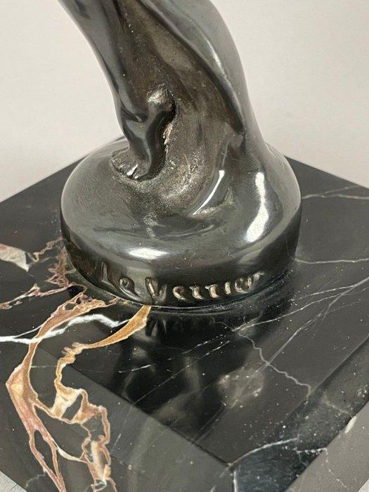 Max le Verrier - Beeld, Danseuse Art Deco - 17 cm - Brons, Antiek en Kunst, Kunst | Designobjecten