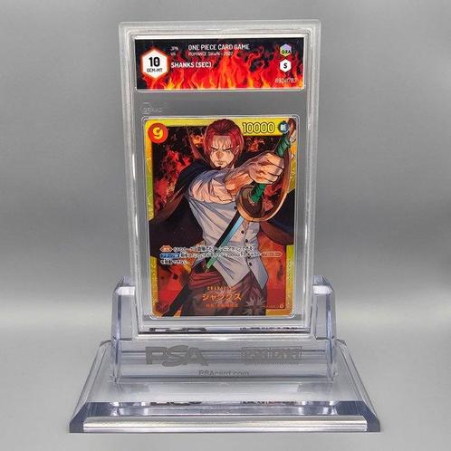 SHANKS (SEC) Romance Dawn Graded card - Graad 10, Hobby en Vrije tijd, Verzamelkaartspellen | Overige