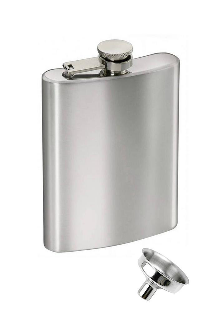 Zakflesje Mini Trechter 118 ml 4 Oz RVS Flesje Platvink Zakf, Hobby en Vrije tijd, Feestartikelen, Nieuw, Ophalen of Verzenden