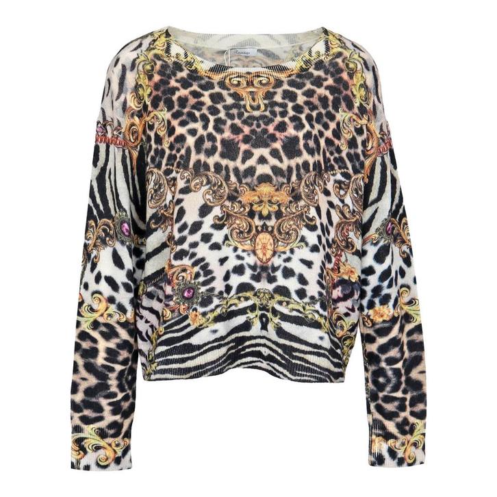 Princess goes Hollywood • wollen trui luipaard • 36, Kleding | Dames, Truien en Vesten, Bruin, Nieuw, Maat 36 (S), Verzenden