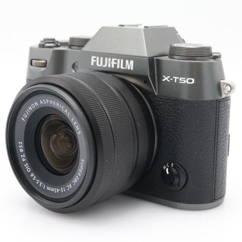 Fujifilm X-T50 charcoal argent + XC 15-45mm F/3.5-5.6 OIS PZ, Audio, Tv en Foto, Foto | Lenzen en Objectieven, Ophalen of Verzenden