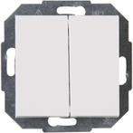 KOPP Athenis dubbele wisselschakelaar 2-knops inbouw wit, Verzenden, Nieuw